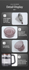 III-in-I intelligentes Digital Kettle Temperare Control Temperaturae occasum Smert Imperium Panel familia coffee et tea Camping Ketle