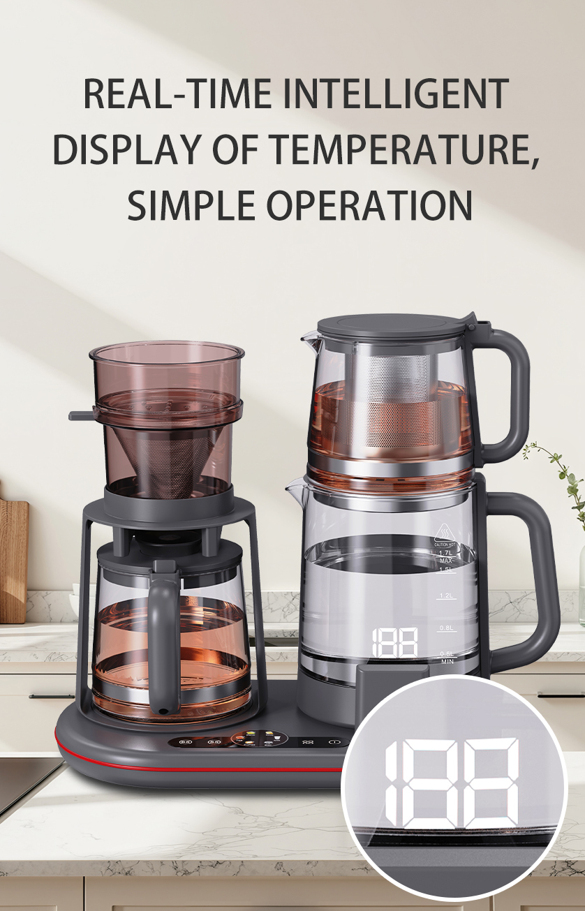 III-in-I intelligentes Digital Kettle Temperare Control Temperaturae occasum Smert Imperium Panel familia coffee et tea Camping Ketle