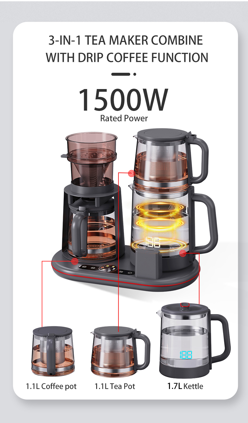III-in-I tea factorem combinet cum stillabit capulus munus