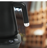 YUEKON Manufacturer Customized Logo Black Stainless Steel Teapot Digital Electric Gooseneck Kettle