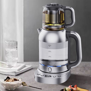 CE Led Display Temperature Control Turkish Tea Maker 2.0l Electric Tea Kettle Cum Filter Glass Tea And Coffee Maker. 