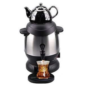 II-in-I Electric Samovar Cum Porcelain Teapot Electrical Teapot Hot Water Boiler Russian lebete Samovars