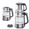 YUEKON Electric Glass Tea Maker With Tea Pot Home Appliance Skd Ckd Russian Samovar Set Cum Filter