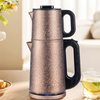 Duplex Aliquam Steel tea ollam cibum gradu Turkish II in I electrica tea factorem machina tea Leak Electric Kettle cum Infuser Filter 