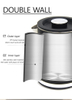 Domus appliances Novum Design Electric Keitle Factory Borosilicate speculum tea maker Wall Speculum Tea Ketle High tea