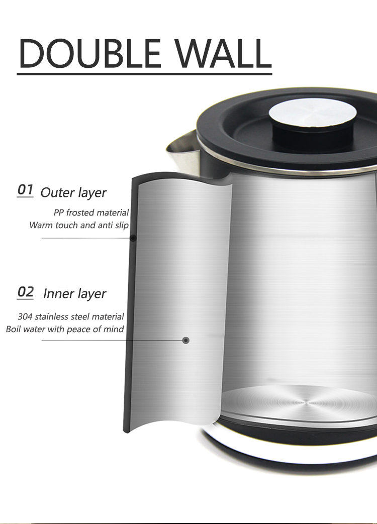 Domus appliances Novum Design Electric Keitle Factory Borosilicate speculum tea maker Wall Speculum Tea Ketle High tea