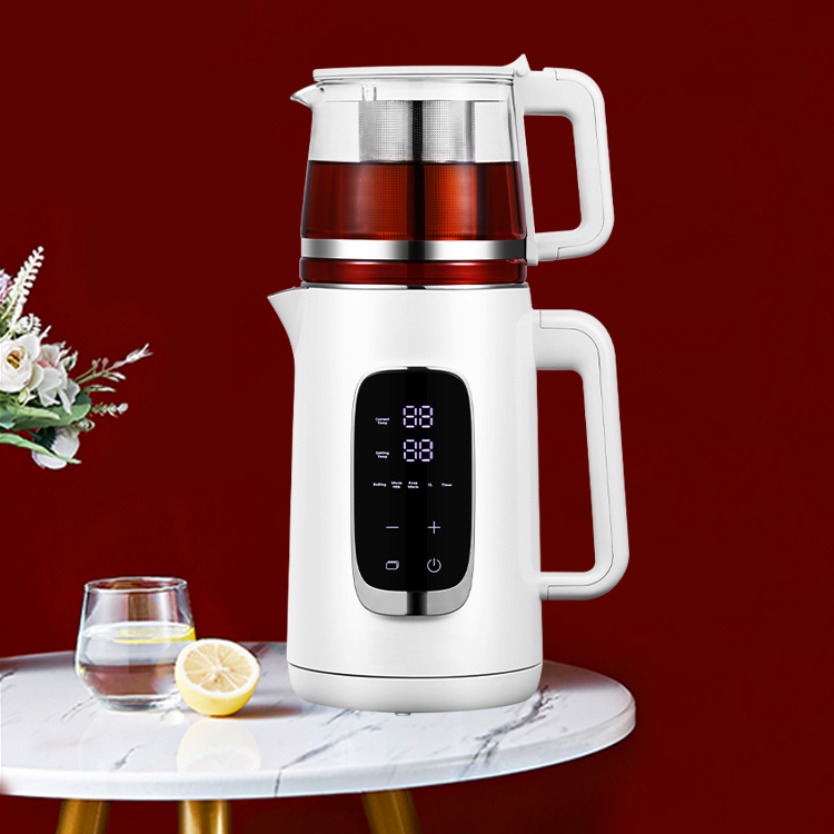Novus adventus Turcorum Electric Kettle Samavar Tea factorem vitreum Teapot Diver Filter