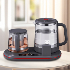 Novum tactus imperium occidere tea factorem cum color ostentationem domum dolor TEAPOT speculum Electric Kettle et Samovar Ketle Set
