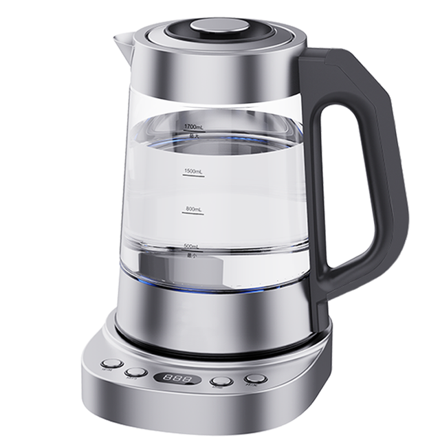 High-qualis Custodite calida Function Aqua Boiler Machine Electric Tea Kettle with Blue LED Testimonium Glass Electric Jug Kettle