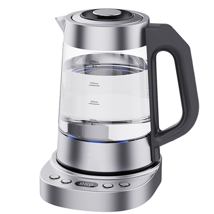 High-qualis Custodite calida Function Aqua Boiler Machine Electric Tea Kettle with Blue LED Testimonium Glass Electric Jug Kettle