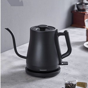 YUEKON 1.0l Electric Turkey Coffee Kettle Steel Interior Metal Effunde Over Coffee Makers For Hand Drip Gooseneck Kettle