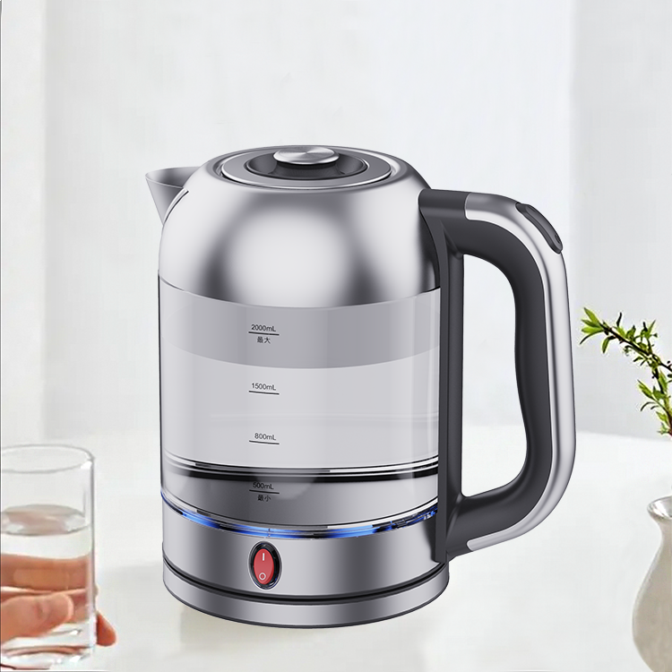 2 In 1 Turkish Samovar Duplex Tea Maker Water Heater 2200W Filter Custom Electric Glass Tea Maker 