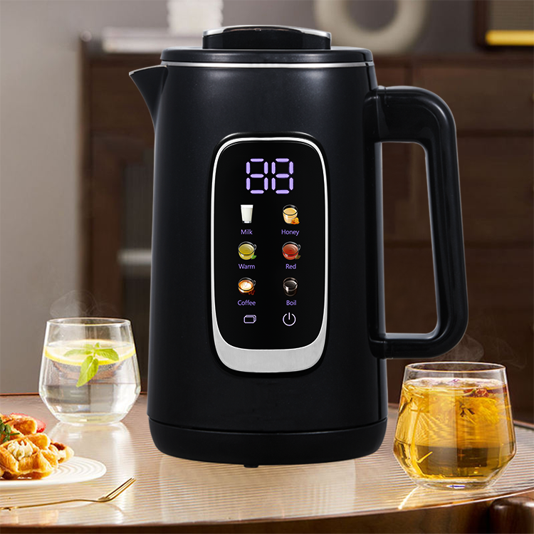 Modern Nigrum Arabica Electrical Kettles Digital 2.6L Turkish Samovar Kettle Electric tea factorem Set cum calidum temperatus imperium 