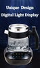 YUEKON Smart Appliances Tea factorem Samovar Novum 1.8l+0.9l duplex Stratum Cold Tactus Smart High Borosilicate Vitri Tea Creatoris