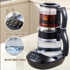 YUEKON Smart Appliances Tea factorem Samovar Novum 1.8l+0.9l duplex Stratum Cold Tactus Smart High Borosilicate Vitri Tea Creatoris