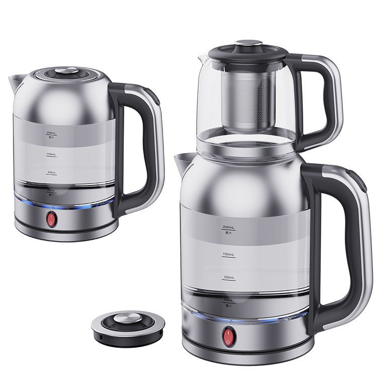 Modern Arabic Duplex Hot Tea Factor Teapot Glass Corpus Electric Aqua Kettle Cale Russian Samovar Tea factorem Tea ollam