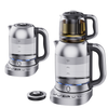 2 in1 Tea Maker Electric Double Glass Turkish Samovar Kettle 2.0l Smart Glass Electric Kettle With Keep warm Function For Kitchen