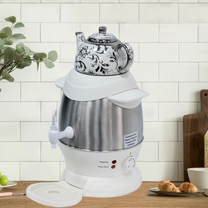 Samovar Samovar Tea Kettle Multifunctional 4l Electric Kettle Stainless White Ceramic Samovar