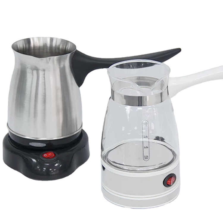 Novum Design Turkish Coffee Pot 500ml Heating Plate Coffee Pot Heater Transparent Kettle For Home 