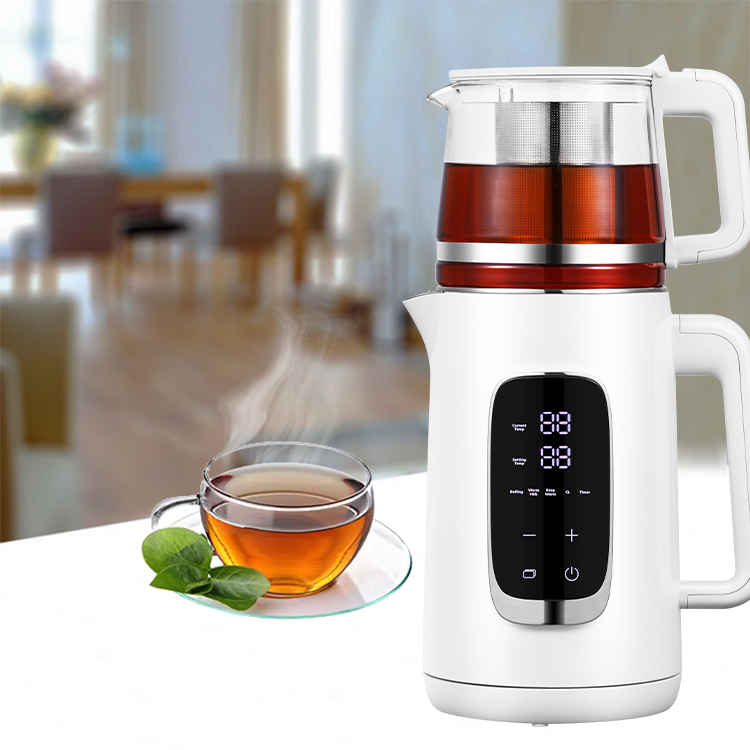 Hot Sale 1.5l Tea factoris Electric With Water boiler 1.1l Teapot Borosilicate Glass