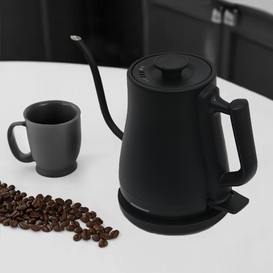 Aquae calidae Cordless Ahenum 1.0l Gooseneck Electric Ahenum solatium Manus Grip Cum Effunde Super Ahenum Drip Electronic Kettle For Home