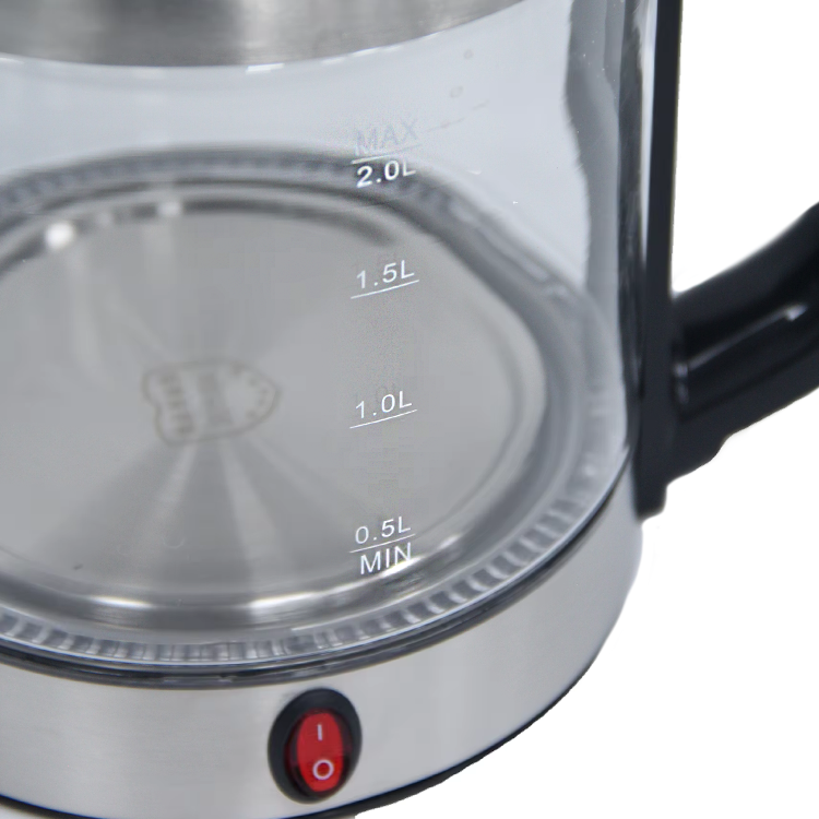 Coquina Et Domus Adjumenta Aquae Boiler Electric Vitri Kettle Fast Fervens Portable 2.0l Vitri Teapot Electric 