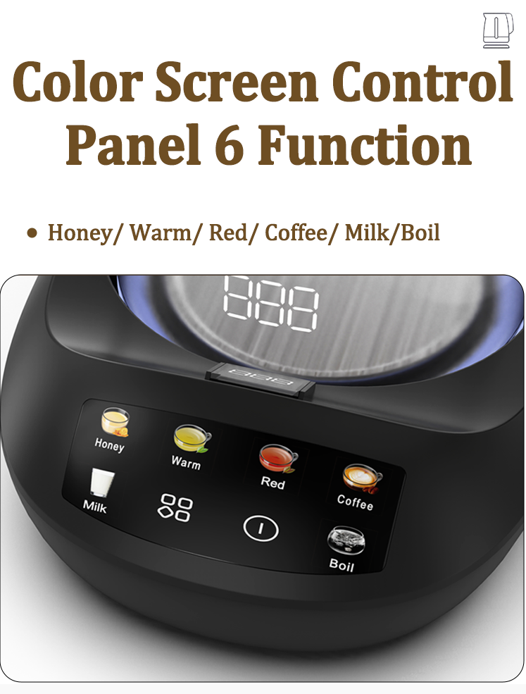 YUEKON Smart Appliances Tea factorem Samovar Novum 1.8l+0.9l duplex Stratum Cold Tactus Smart High Borosilicate Vitri Tea Creatoris