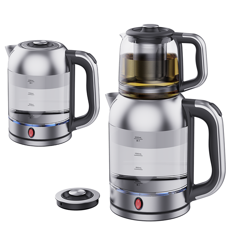 Medius East Electric Arabic Tea Machina Samovar Turkish Tea Factor Cum Removable Lid Electric Glass Kettles