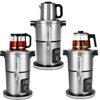Domus adjumenta geminus-layer immaculatam ferro electrica ollae automatic tea Persica Samovar tea ollam II in I argento Samovar