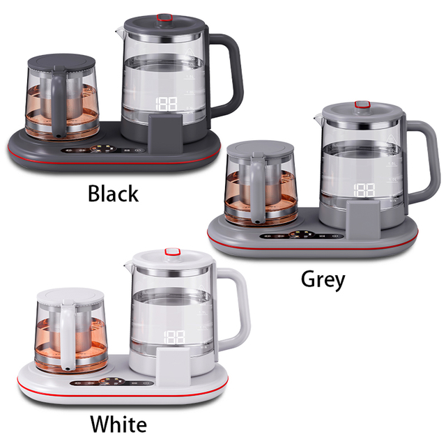 Novum tactus imperium occidere tea factorem cum color ostentationem domum dolor TEAPOT speculum Electric Kettle et Samovar Ketle Set