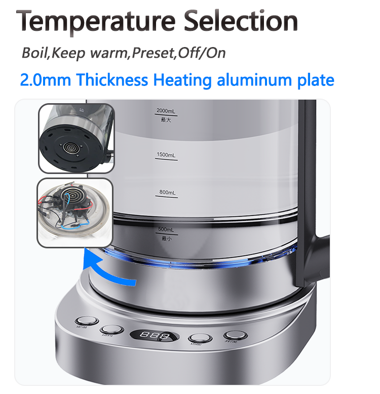 Dolor Lorem Aliquam Steel Calefactio elementum fermentum Tea factorem Set Glass Electric Turkish Tea Maker 