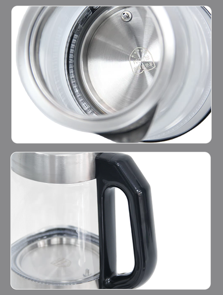 High-qualis Custodite calida Function Aqua Boiler Machine Electric Tea Kettle with Blue LED Testimonium Glass Electric Jug Kettle