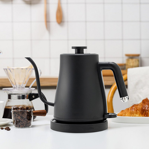 Portable 1.0l Electric Coffee Kettle 360 ​​Degree Rotation Base Household 304Stainless Steel Coffee Pot 
