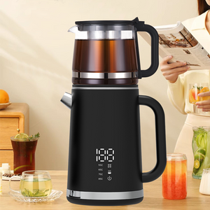 Yuekon 1.5l + 1.1L Electronic Kttles Glass Kettle et Teapot II In1 duplex layer tea factorem cum temperatus imperium