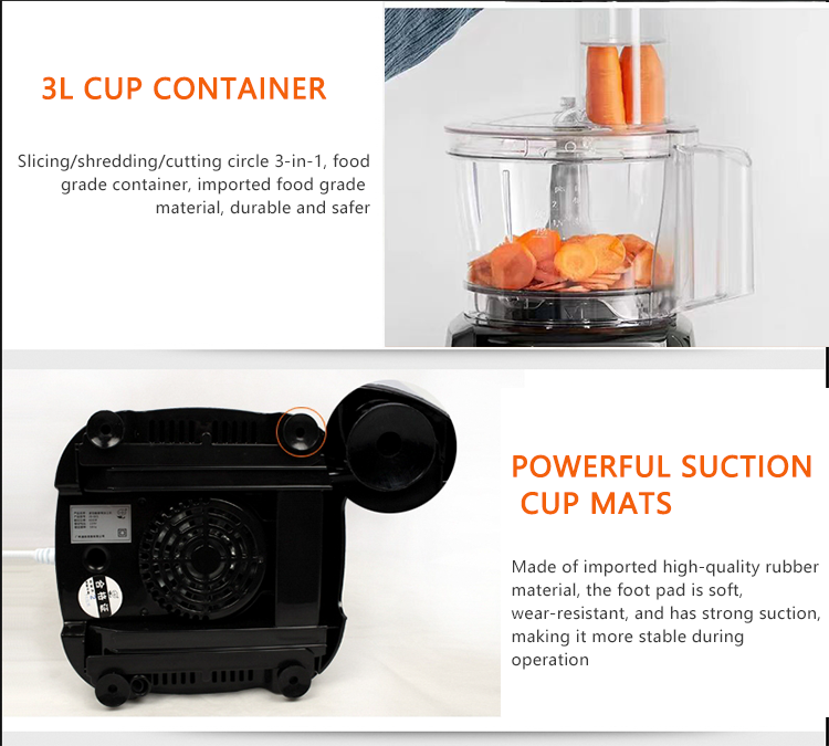 Multi munus Factory Table Blender cibum Slicer cibum SECURIS Cum magna Non-praetermisissent pedes
