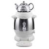 Hot Selling Ceramics Stylish Turkish Tea Pot Set Calidum Electrical Russian Persian Turkish Samovar Electric Kettles