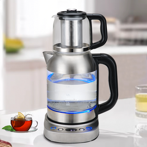 Novum 3.0l Automatic Electric Teapot Glass Tea Factor Russian Turkish Cum Tea Pot Samovar Electric Ahenum Tea Tea