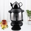 2-in-1 Electric Samovar White Ceramic Enamel 5 Liter Tea Pot Stylish Turkish Russian Electrical Samovar Tea Maker
