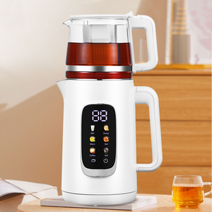 Novum Design tea ollam Digital 1.5l + 1.1L Turcorum Samovar Kettle Electric tea factorem posuit automatic color screen Imperium Panel Double Ketle