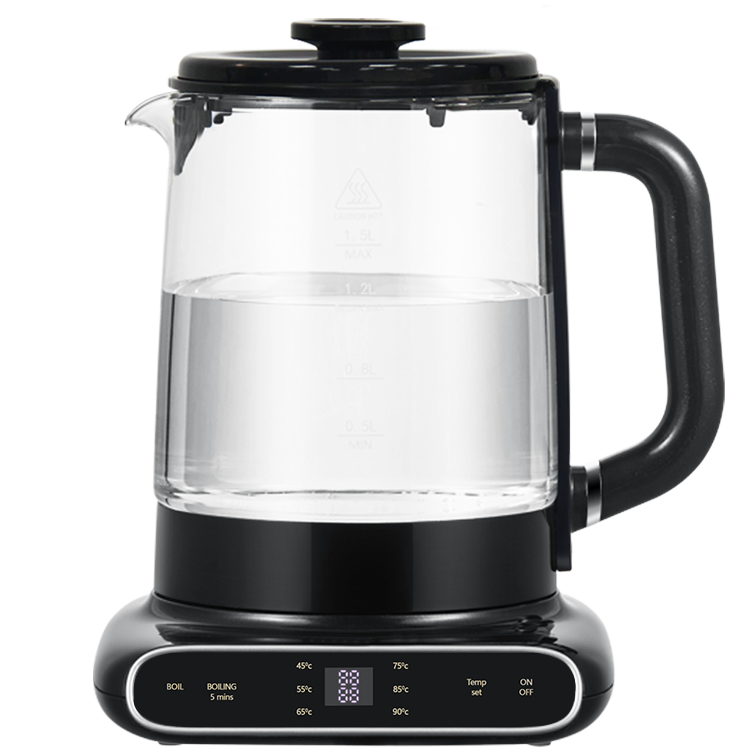 360 Rotational Base 1.5l+1.1l Vitrum Electric Kettle Tea Pot Stylish Turkish Russian Electric Samovar 