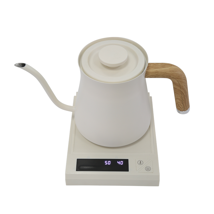 0.7L Variabilis Temperature Control Electric Coffee Kettle White Brew Coffee Tea Pot Effunde Plus Aliquam Coffee Kettle