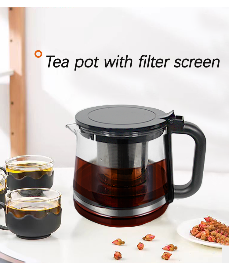 Domus Hot Aqua Tea Kettle Samovar Tea Maker Electric Kettle Tray Set With Digital Temperature Control 