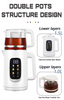 Novum Design tea ollam Digital 1.5l + 1.1L Turcorum Samovar Kettle Electric tea factorem posuit automatic color screen Imperium Panel Double Ketle