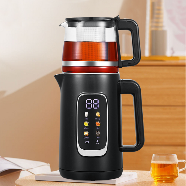 Calidum vendere appliances geminus iacuit 1.5l + 1.1L Aliquam Steel Electric aqua olestate Arabic samovar tea factorem Set speculum teapot Ketle