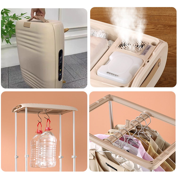 Automatic Folding Portable Collapsible Clothes Dryer 360° Heat Flow Cycle Lauandi Dryer Machine For Home