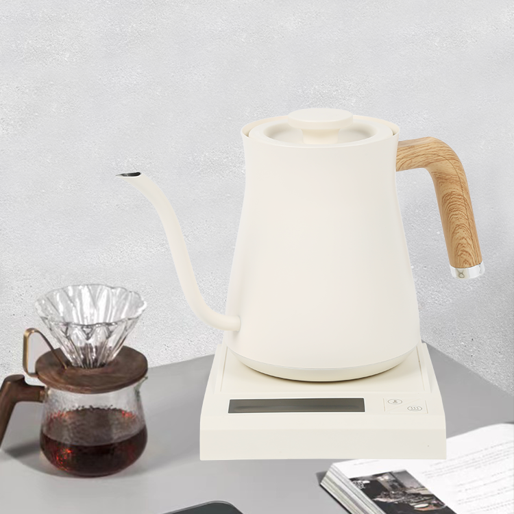 0.7L Variabilis Temperature Control Electric Coffee Kettle White Brew Coffee Tea Pot Effunde Plus Aliquam Coffee Kettle