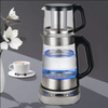 Samovar Glass Samovar Electric Kettles Digital Temperature Control Keep Warmer Tea Stainless Steel Persian Turkish Tea Kettle 