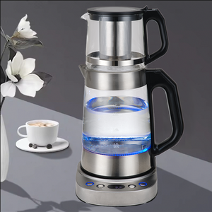 Samovar Glass Samovar Electric Kettles Digital Temperature Control Keep Warmer Tea Stainless Steel Persian Turkish Tea Kettle 