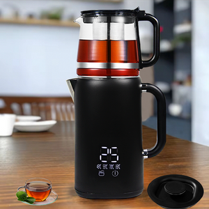 Domus Adjumentum Steel Electric Tea cacabis et Tea ollam Duplex Turcorum Tea factorem Set Cum calefacies Function