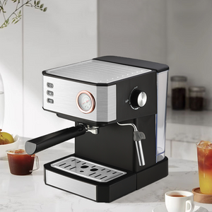 850W Commercial Automatic Italica Coffee Maker 20Bar Espresso Drip Coffee Faciens Machina Cum Pressure Meter, Steamer Drip lance